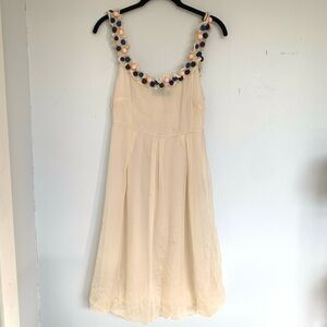 Y2K VERA MODA FLOWY BUBBLE  WHITE MINI DRESS